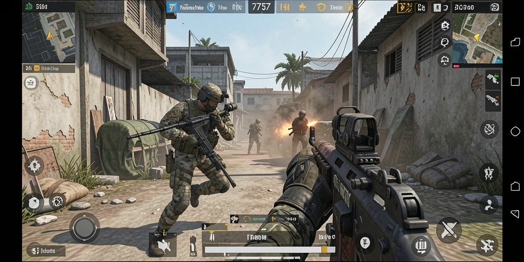 Tampilan aksi mendebarkan dari game FPS 2757.