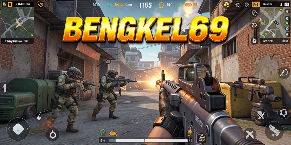 Gameplay BENGKEL69 yang menegangkan dan seru saat pertempuran.