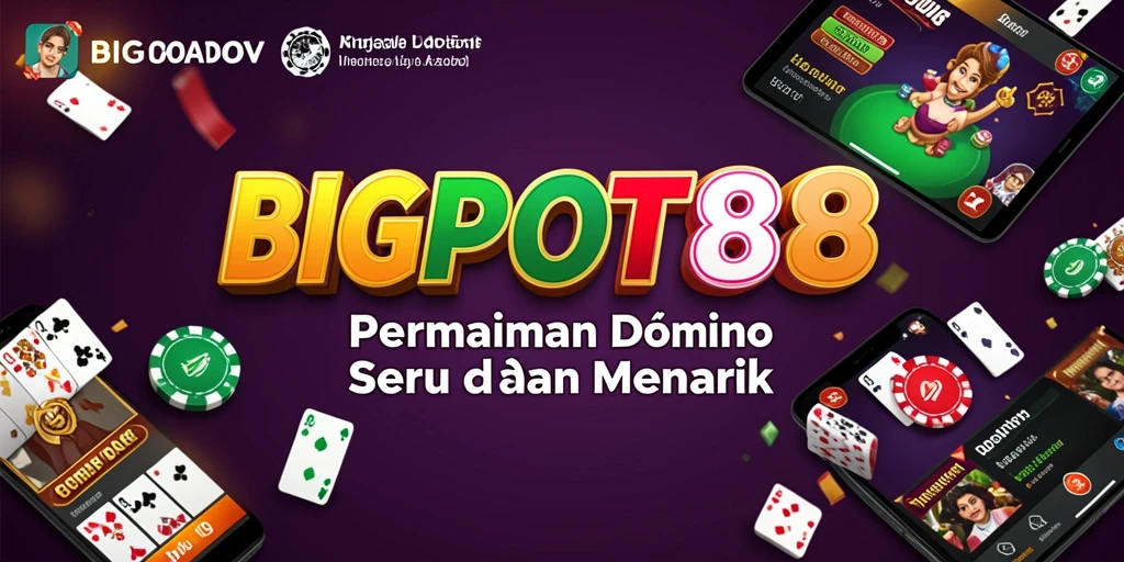 Tampilan menarik dari gameplay Domino di BIGPOT88.