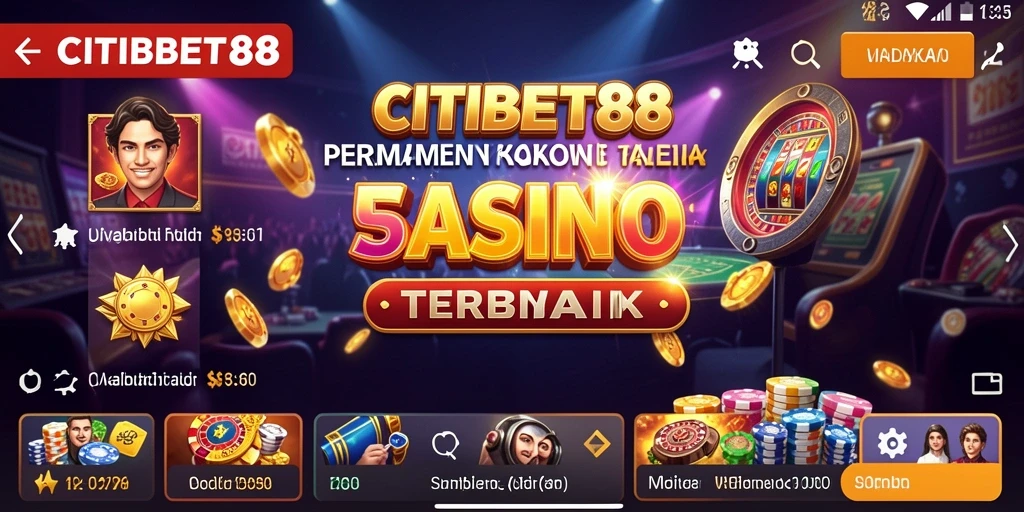 Tampilan permainan kasino yang mengasyikkan di CITIBET88.
