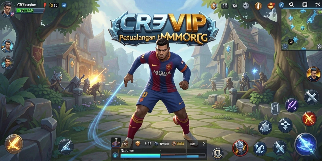 Tampilan gameplay seru dalam petualangan MMORPG CR7VIP.