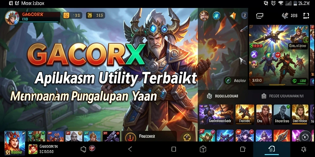 Tampilan antarmuka GACORX yang intuitif dan mudah digunakan.
