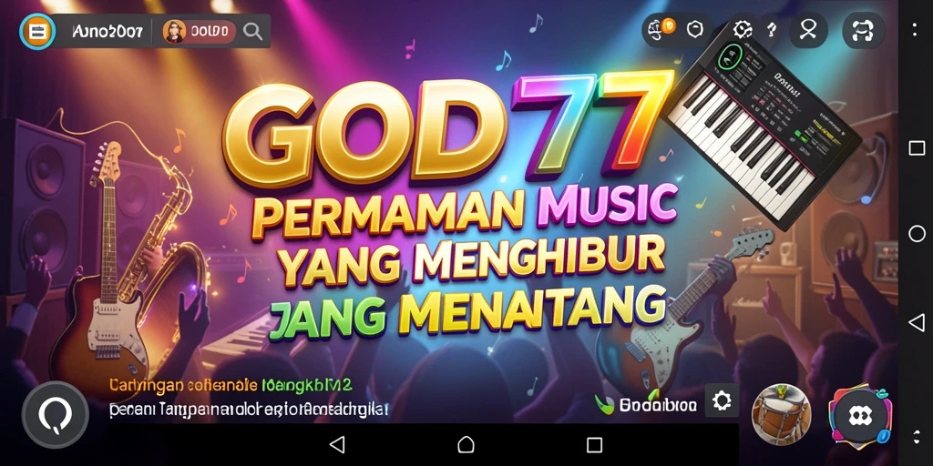 Tampilan gameplay <strong>GOD77</strong> yang seru dan interaktif dalam permainan musik.