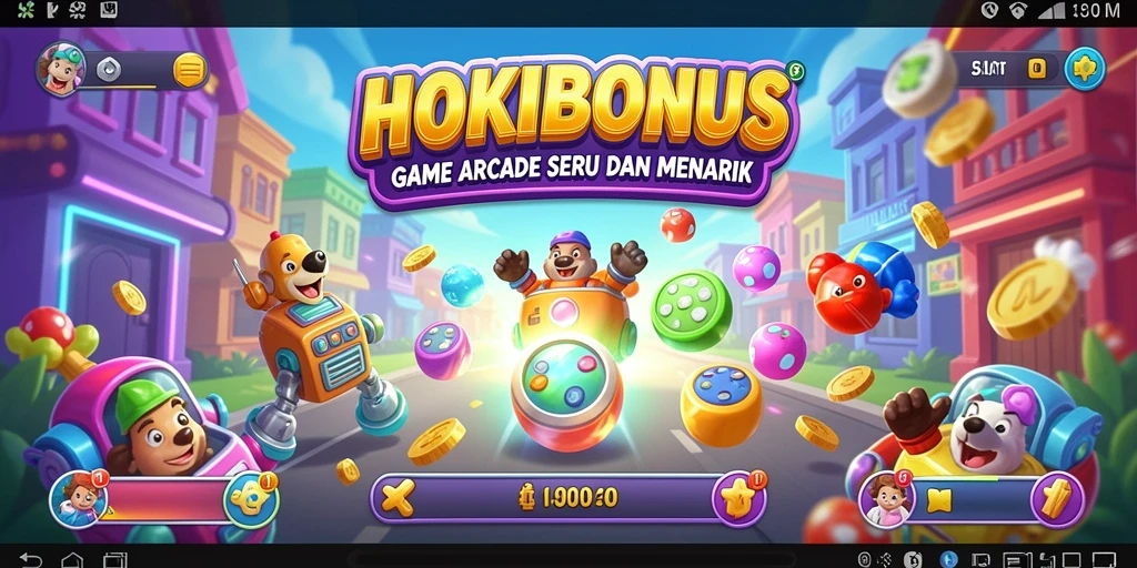 Screenshot HOKIBONUS menampilkan gameplay seru permainan Arcade.