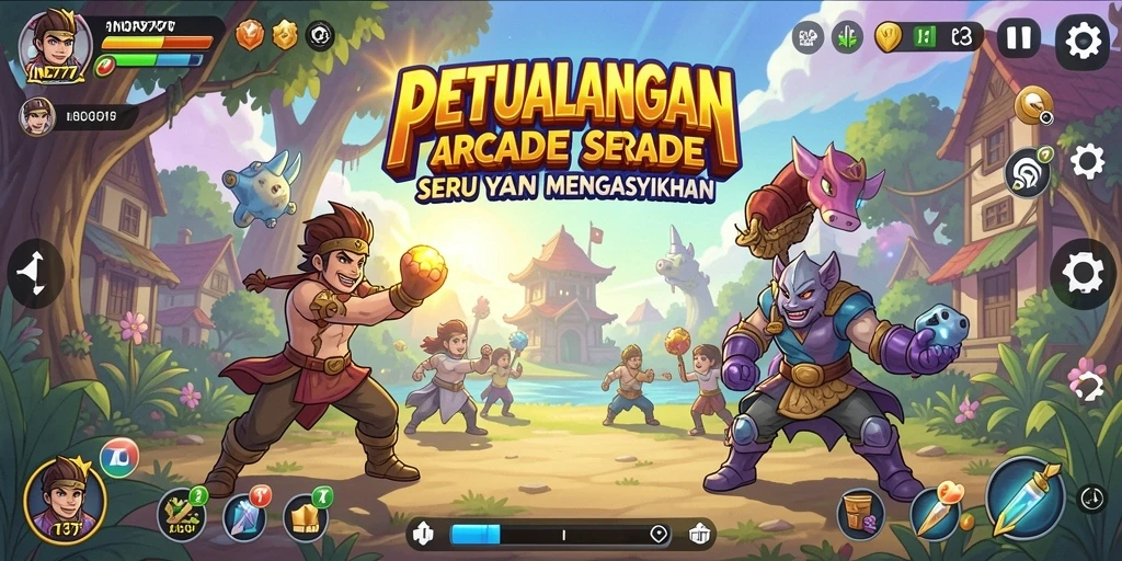 Tangkapan layar utama IND777 menampilkan aksi gameplay yang mendebarkan.