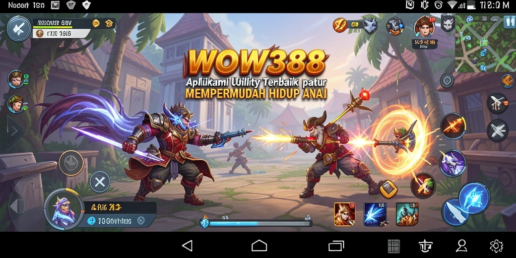 Tampilan utama WOW388 dengan fitur-fitur Utility yang bermanfaat.